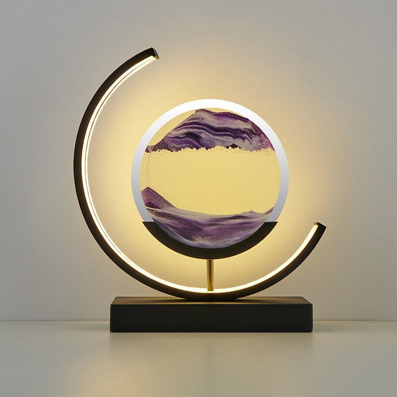 Sandlight, Contemporary LED Table Lamp, Warm Ambient Desk Light for Home Office, Bedroom and Living Room