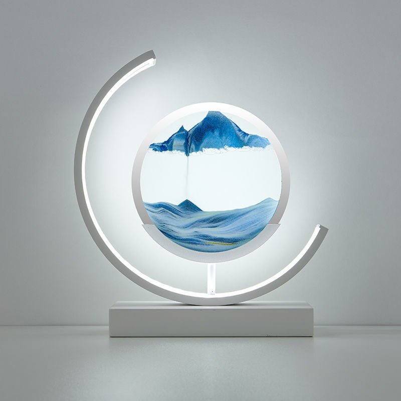 Sandlight, Contemporary LED Table Lamp, Warm Ambient Desk Light for Home Office, Bedroom and Living Room