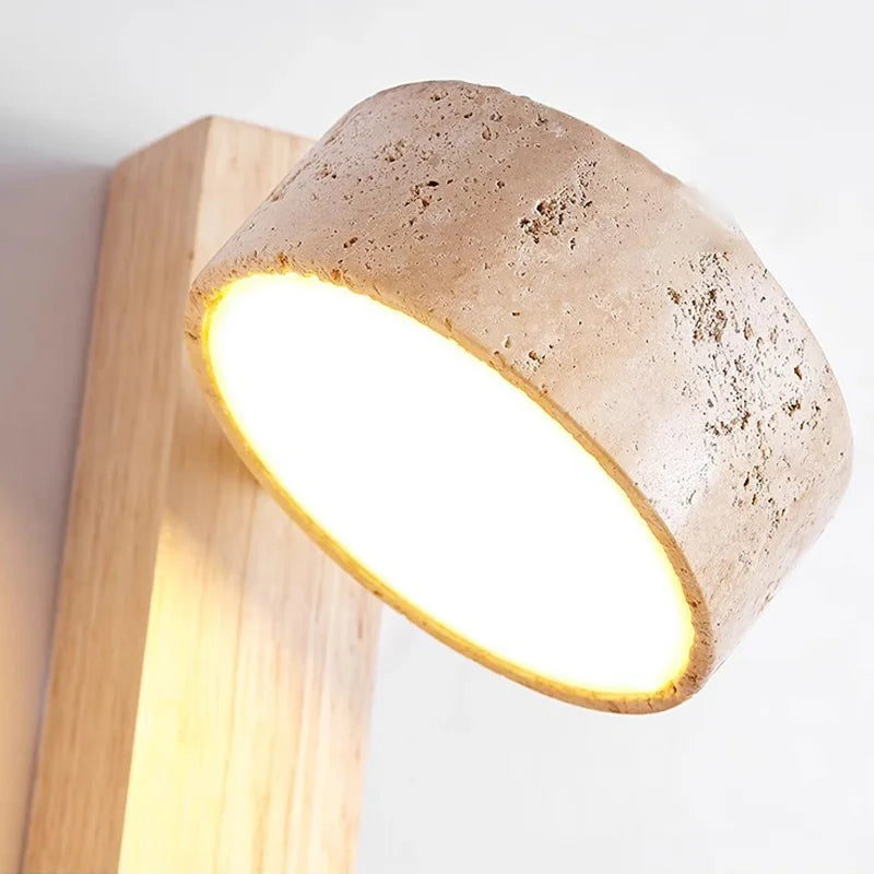 Éclat Wall Lamp, Contemporary Wabi Sabi Textured Wall Sconce with Pull Switch for Bedroom, Headboard, Living Room and Hallway
