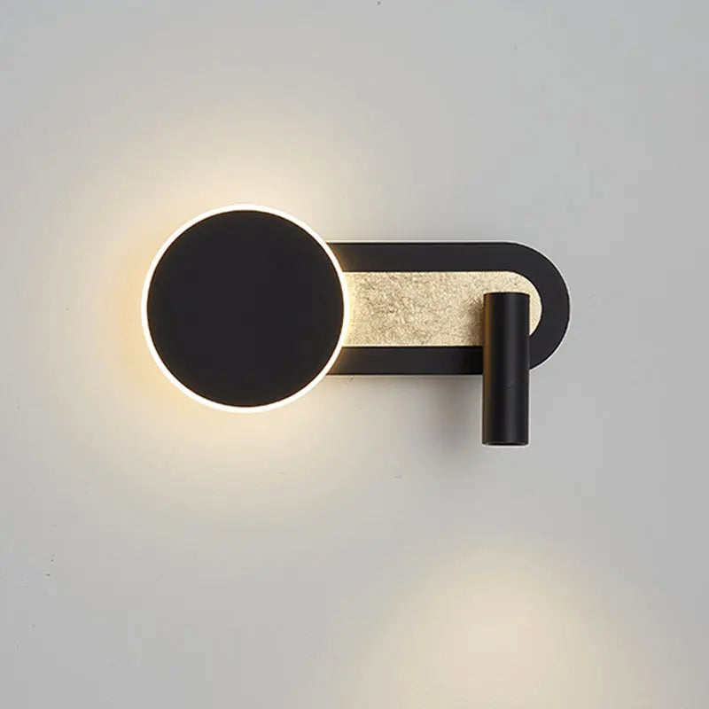 HaloBeam Wall Light, Scandinavian LED Wall Lamp, Warm Minimalist Wall Sconce for Living Room, Bedroom, Hallway and Stairway