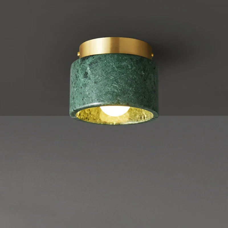 Nordic Marble Ceiling Light, Scandinavian Marble Look Stone Downlight for Hallway, Living Room, Bedroom and Landing