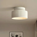 Nordic Ripple Ceiling Light, Scandinavian Rippled Diffuser Flush Mount Lamp for Living Room, Bedroom, Hallway and Landing