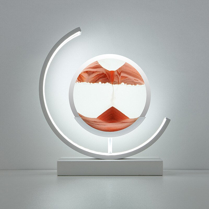 Sandlight, Contemporary LED Table Lamp, Warm Ambient Desk Light for Home Office, Bedroom and Living Room