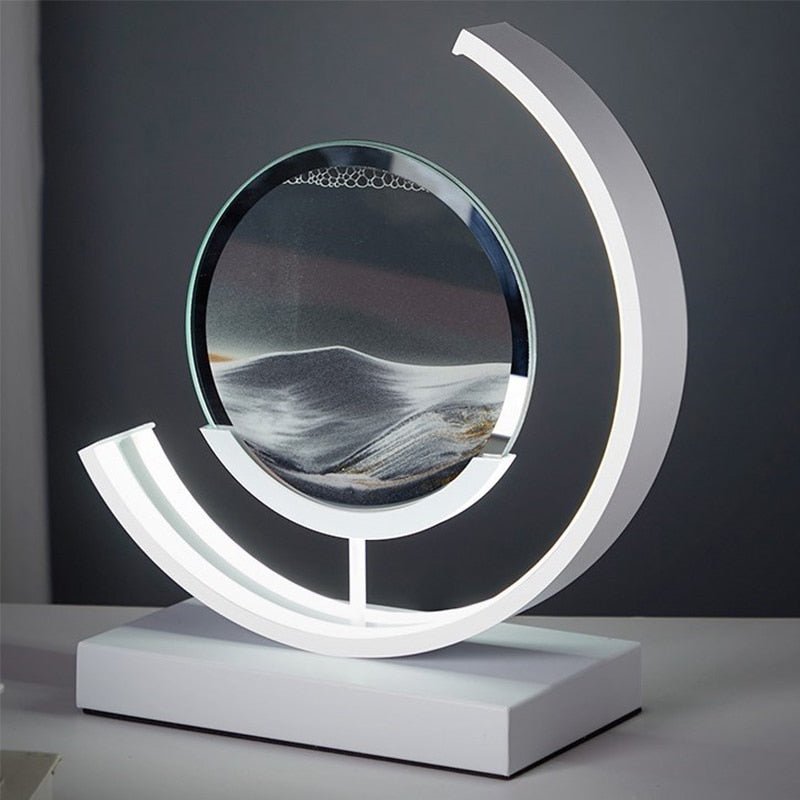 Sandlight, Contemporary LED Table Lamp, Warm Ambient Desk Light for Home Office, Bedroom and Living Room