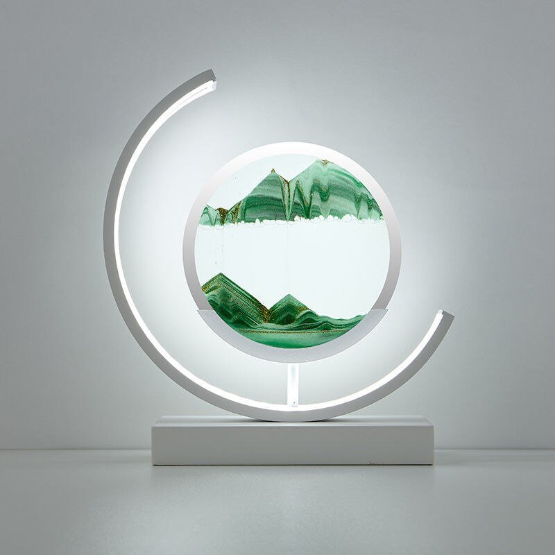 Sandlight, Contemporary LED Table Lamp, Warm Ambient Desk Light for Home Office, Bedroom and Living Room