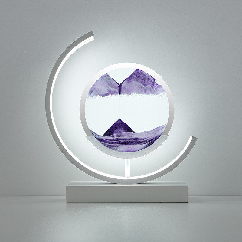 Sandlight, Contemporary LED Table Lamp, Warm Ambient Desk Light for Home Office, Bedroom and Living Room