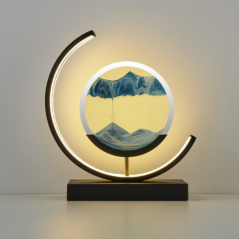 Sandlight, Contemporary LED Table Lamp, Warm Ambient Desk Light for Home Office, Bedroom and Living Room