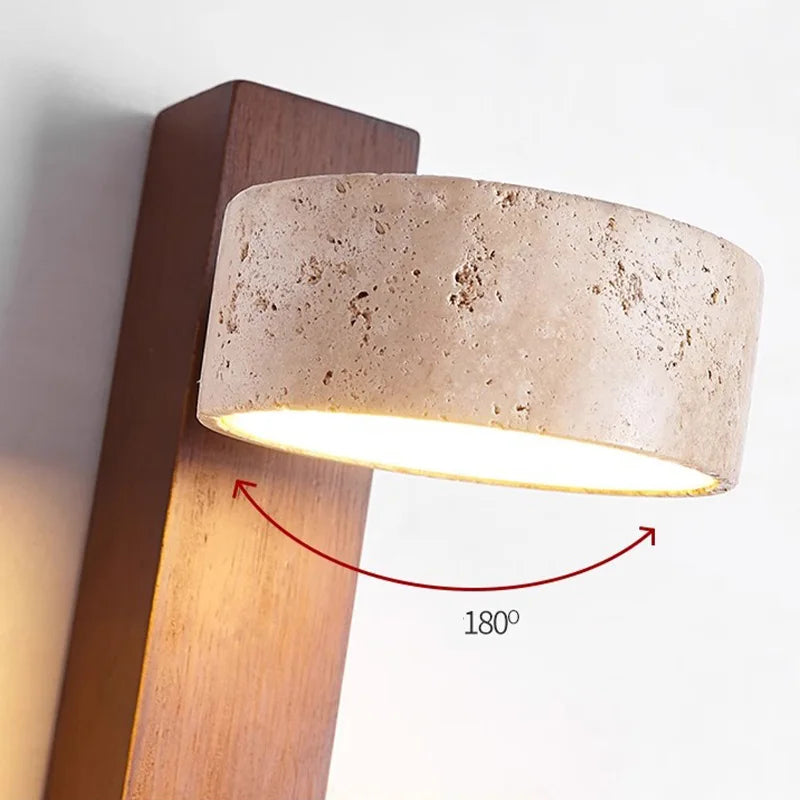 Éclat Wall Lamp, Contemporary Wabi Sabi Textured Wall Sconce with Pull Switch for Bedroom, Headboard, Living Room and Hallway