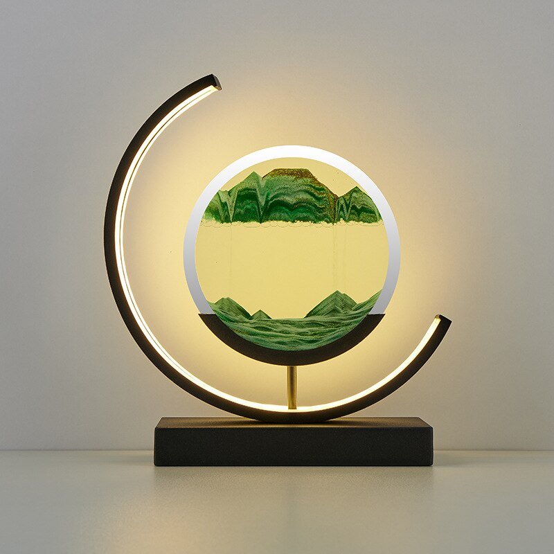 Sandlight, Contemporary LED Table Lamp, Warm Ambient Desk Light for Home Office, Bedroom and Living Room