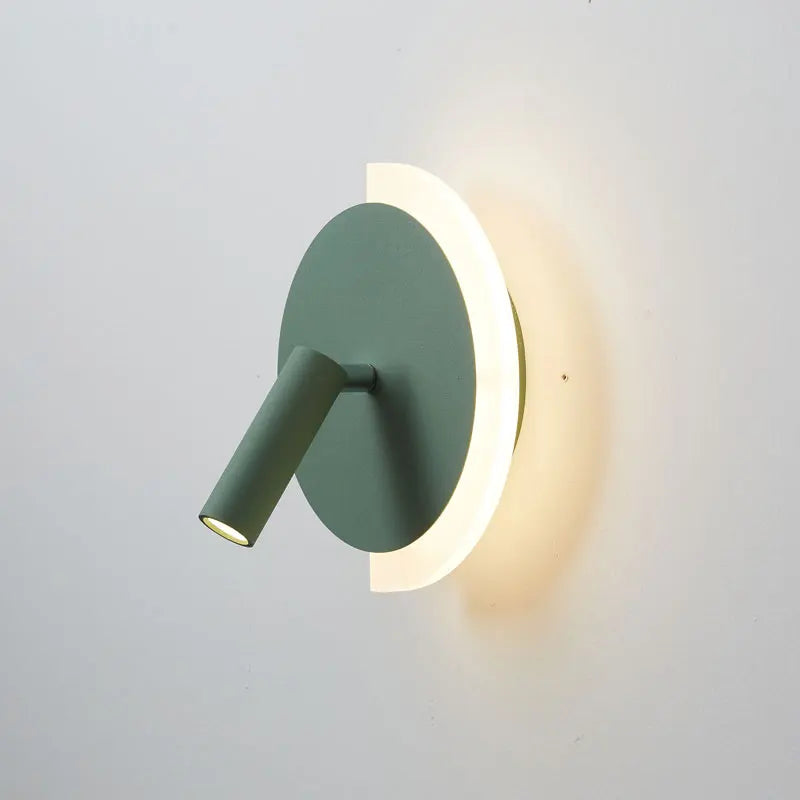 LunaSpot Wall Light, Minimalist LED Bedside Wall Lamp, Warm Modern Wall Sconce for Bedroom, Reading Nook, Hallway and Living Room
