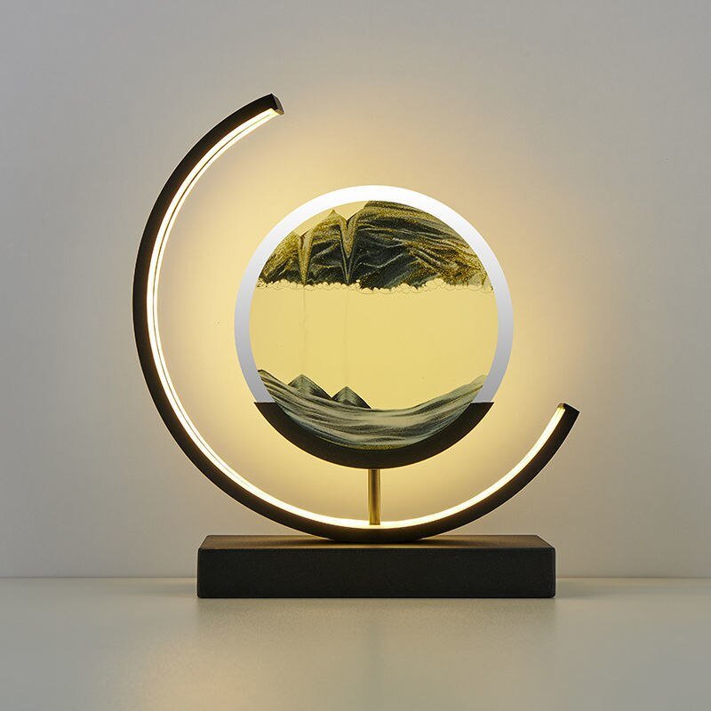Sandlight, Contemporary LED Table Lamp, Warm Ambient Desk Light for Home Office, Bedroom and Living Room