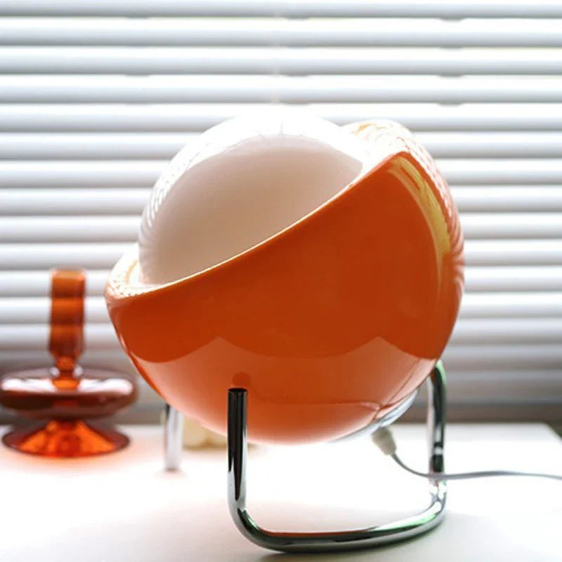 Bauhaus Glass Table Lamp, Scandinavian Retro Glass Desk Light for Home Office, Study, Bedroom and Living Room