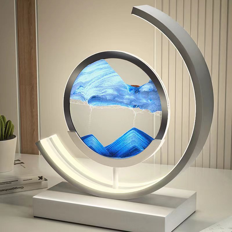 Sandlight, Contemporary LED Table Lamp, Warm Ambient Desk Light for Home Office, Bedroom and Living Room