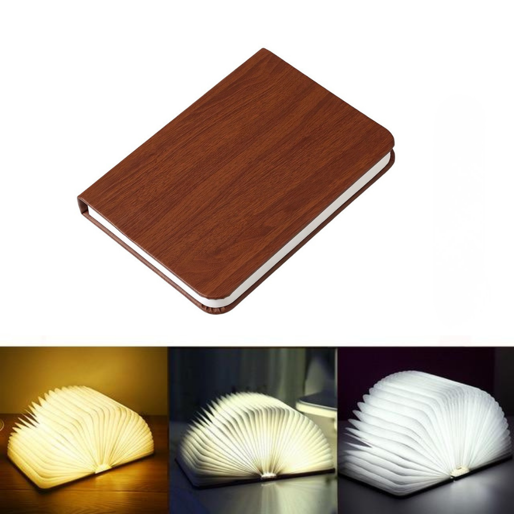 Lumibook Table Lamp, Contemporary Rechargeable LED Desk Lamp, Adjustable Cordless Light for Home Office, Study and Bedroom