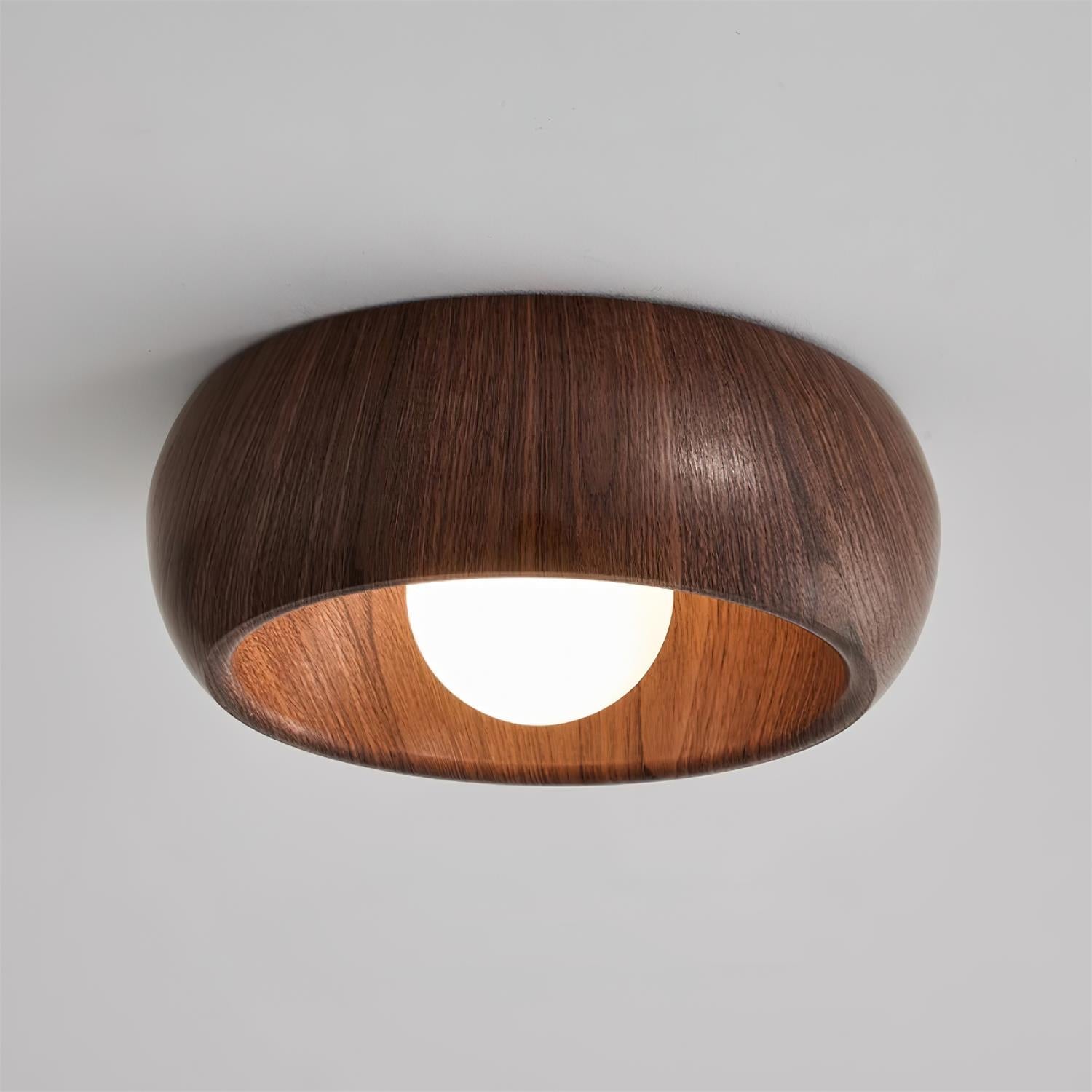 Albanora Ceiling Lamp, Minimalist Solid Wood LED Ceiling Light for Living Room, Bedroom, Hallway and Dining Room
