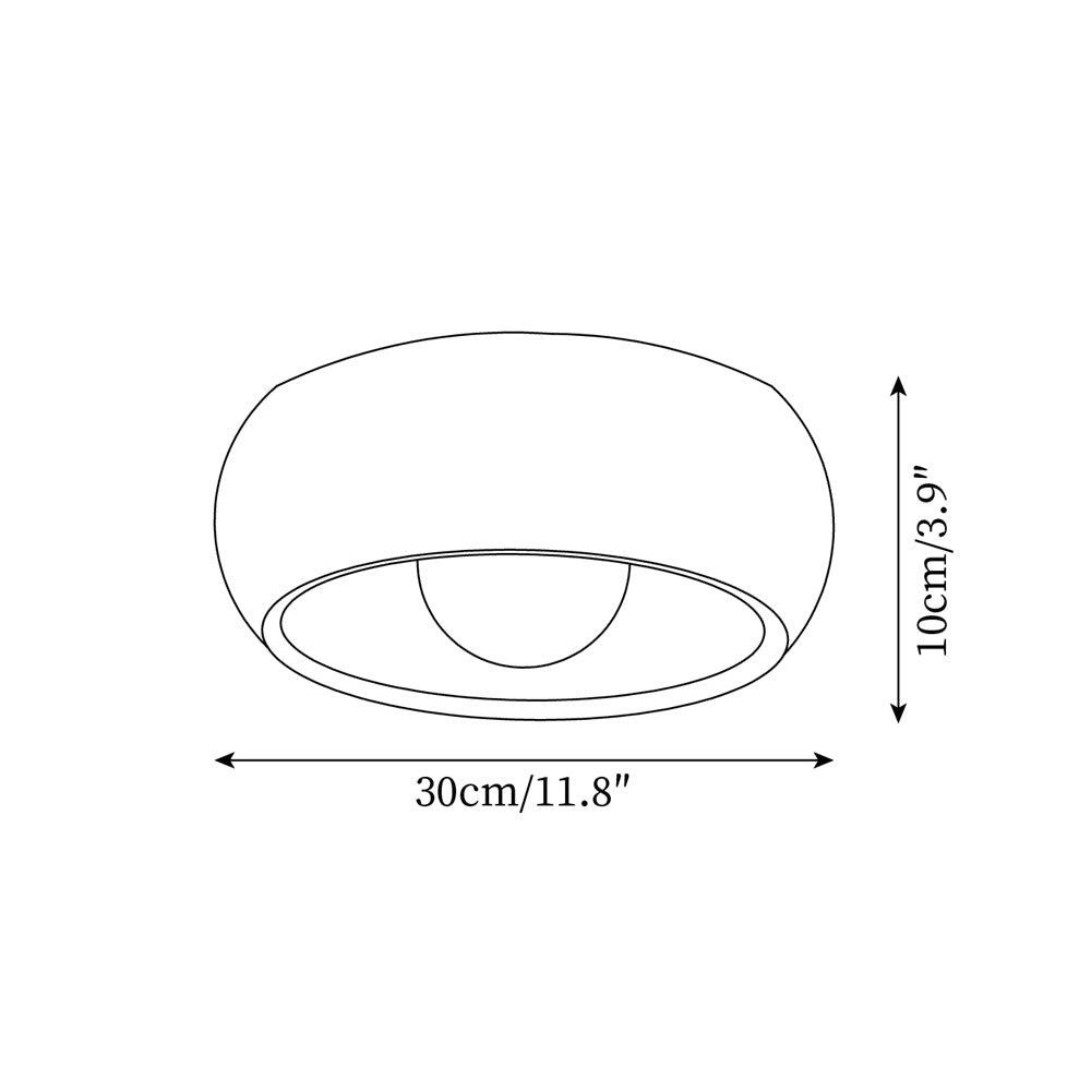 Albanora Ceiling Lamp, Minimalist Solid Wood LED Ceiling Light for Living Room, Bedroom, Hallway and Dining Room