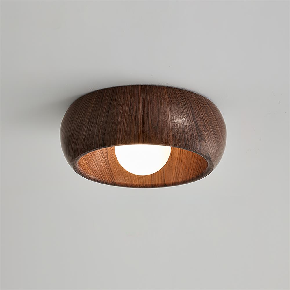 Albanora Ceiling Lamp, Minimalist Solid Wood LED Ceiling Light for Living Room, Bedroom, Hallway and Dining Room