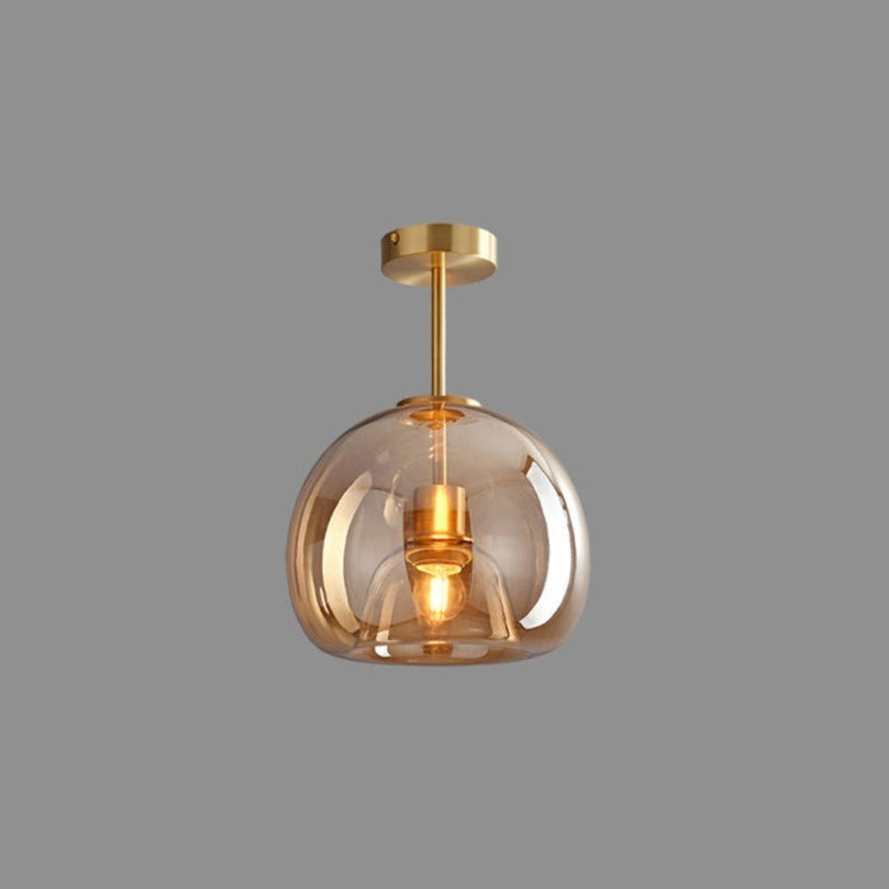 Vintage Bubble Glass Ceiling Light, Retro Bubble Glass Pendant Light, Vintage Hanging Lamp for Living Room, Bedroom, Hallway and Kitchen
