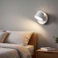 Rotatable LED wall lamp used as an adjustable bedside light