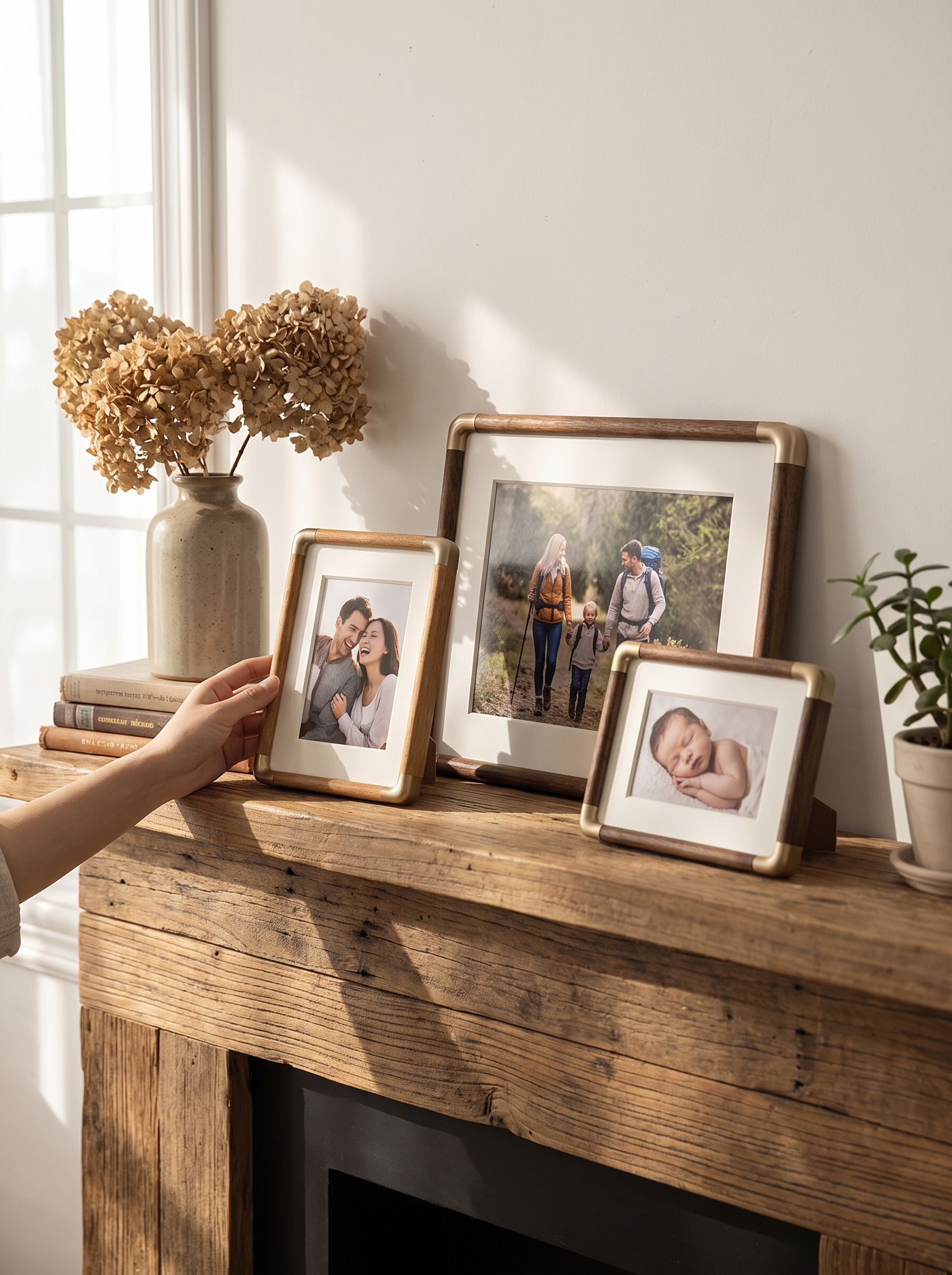 Brooks Tabletop Photo Frame neutral enough to keep