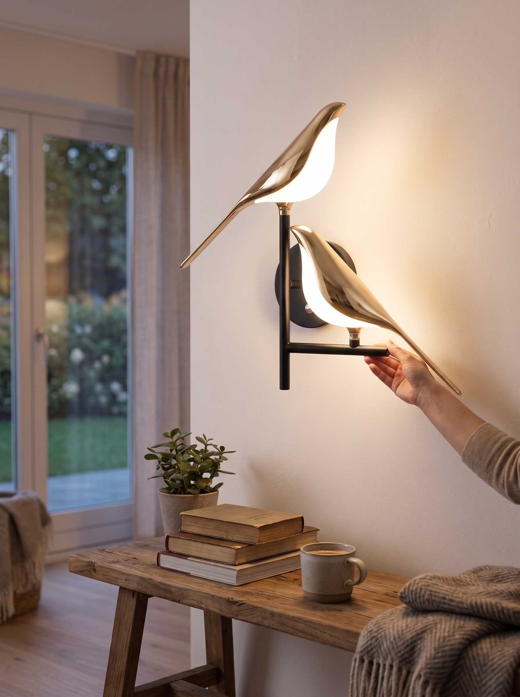 Golden Birdlight Wall Lamp lifestyle 2