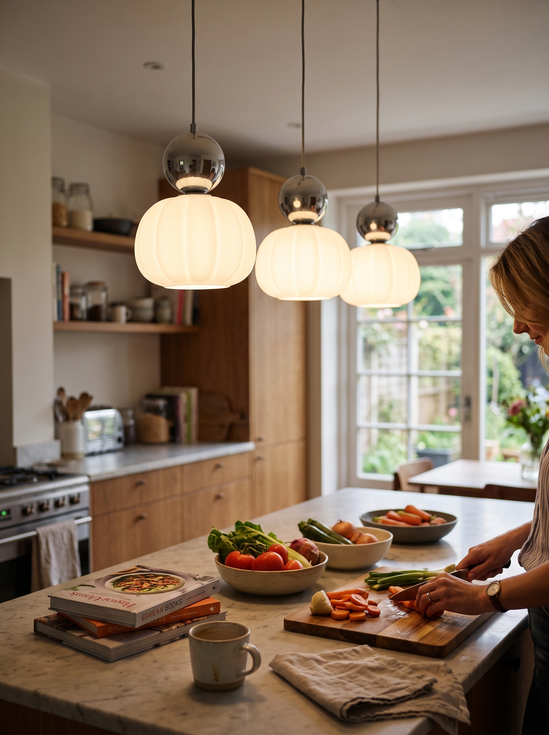Nordic Pumpkin Pendant Light lifestyle 2