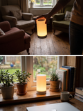 Glowora contemporary LED table lamp, rechargeable dimmable cordless light
