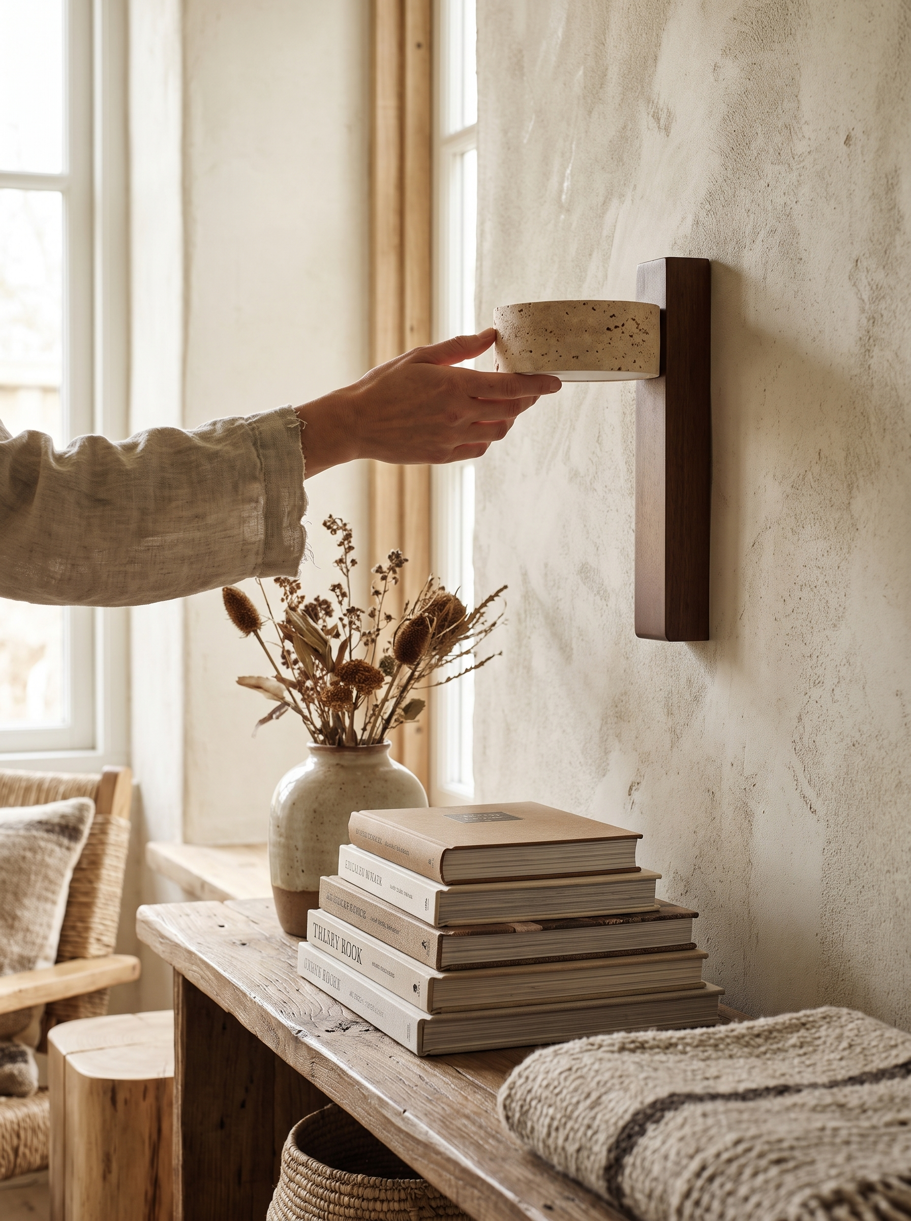 Travertine Wall Lamp lifestyle image 2