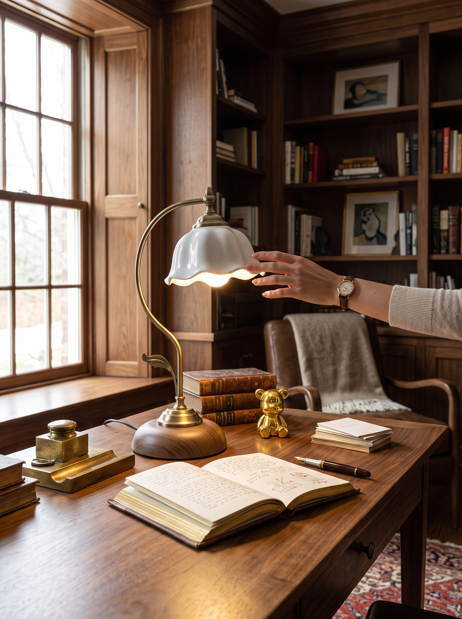 Vintage Goose Neck Table Lamp lifestyle image 2