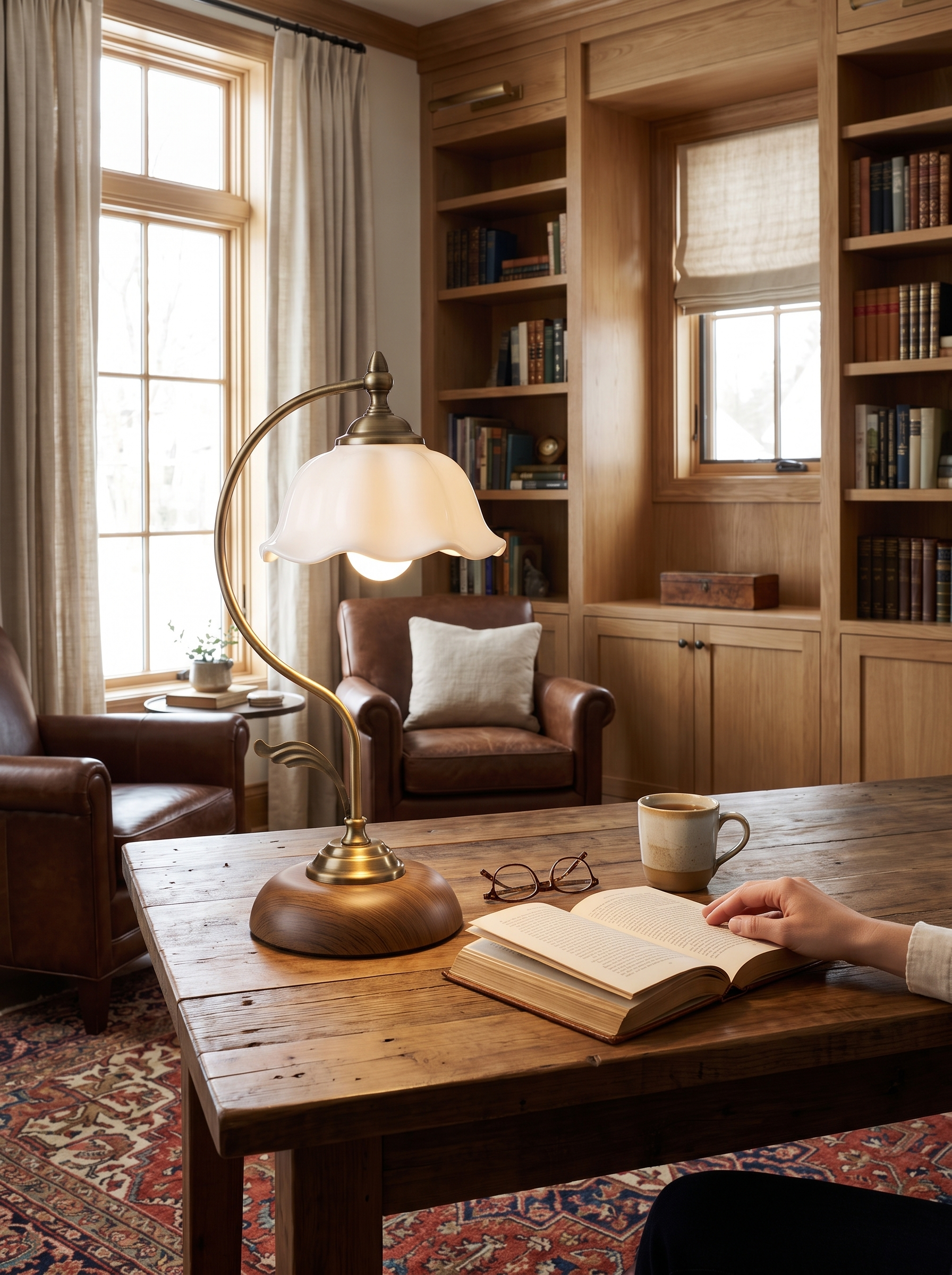 Vintage Goose Neck Table Lamp lifestyle image 1