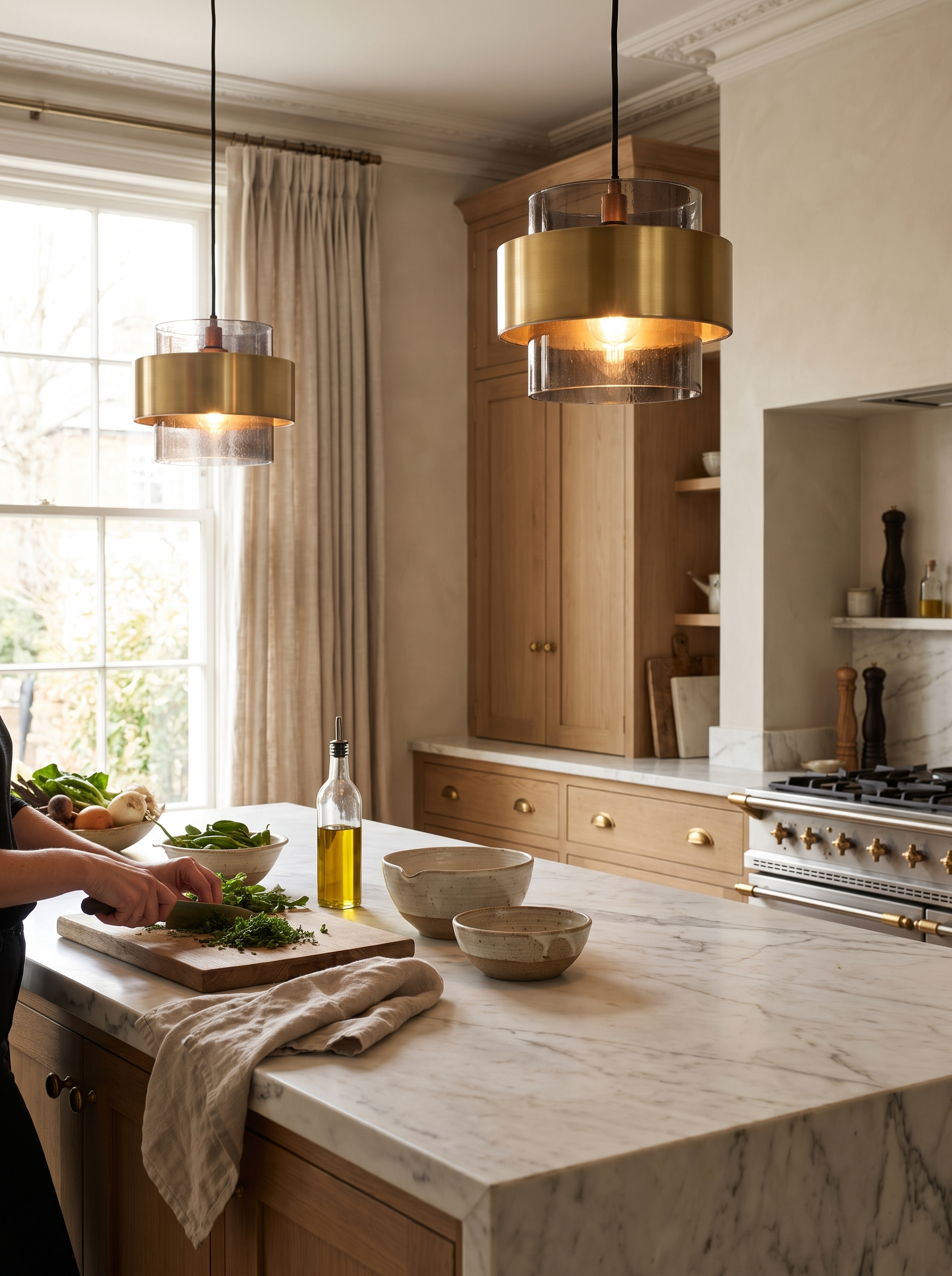 Nordic Glass Pendant Light lifestyle image, Finished Where Nobody Looks