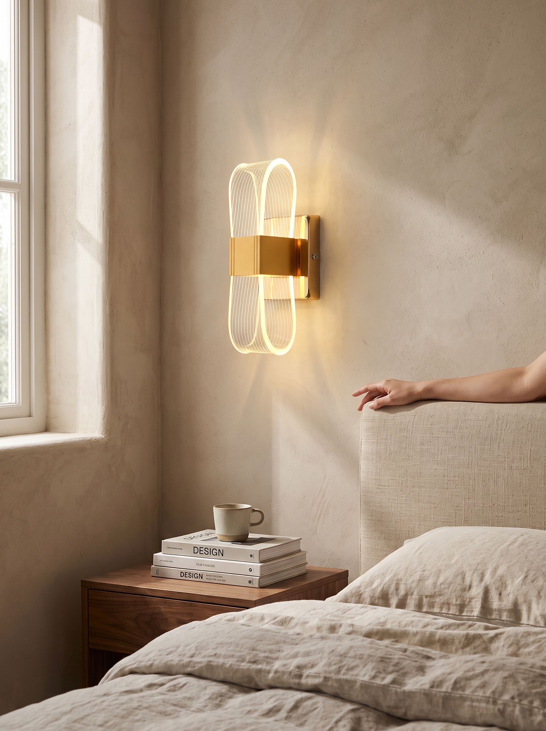 Nordic Luxury LED Wall Lamp lifestyle image, Quiet Enough For Any Room