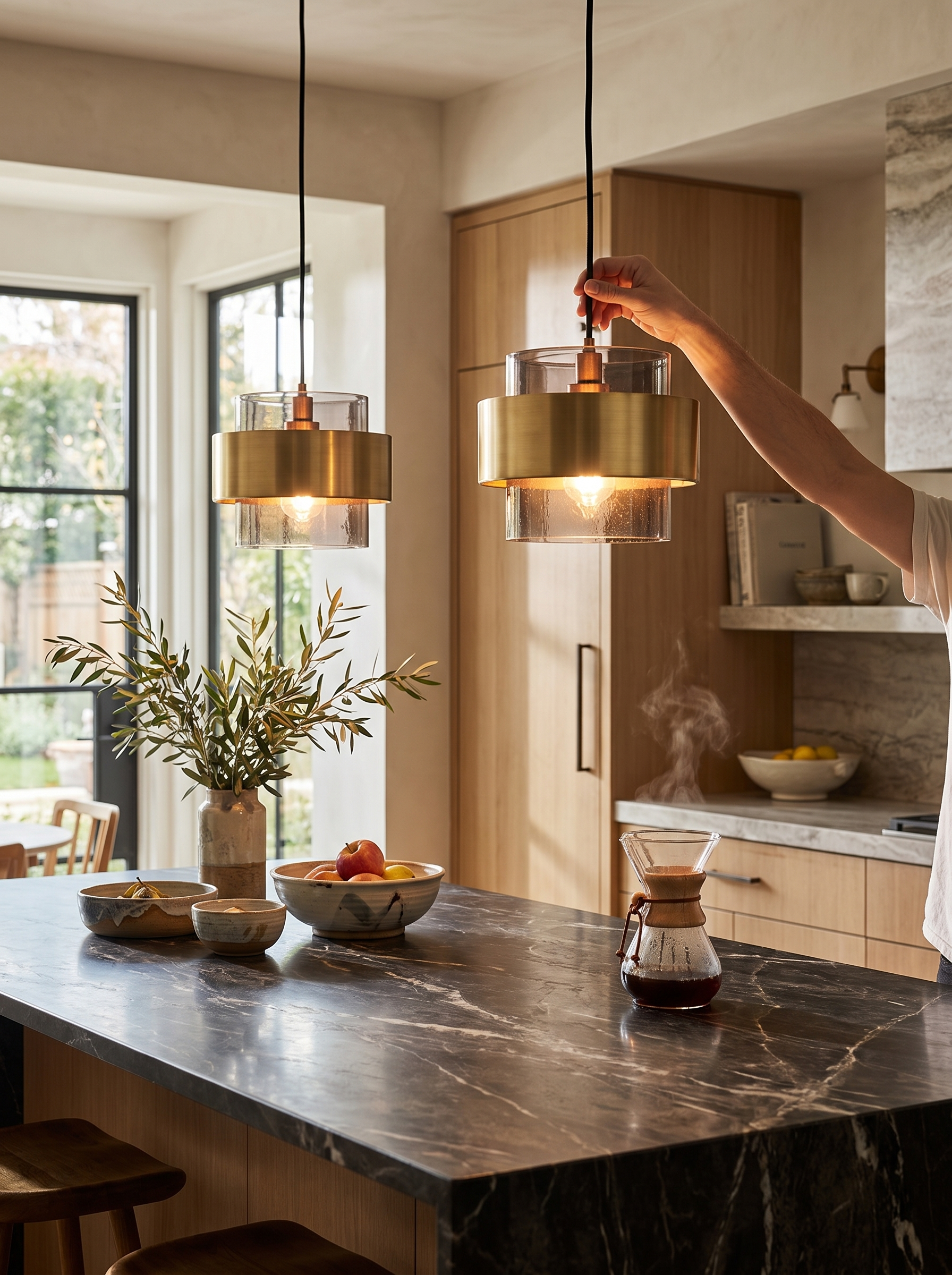 Nordic Glass Pendant Light lifestyle image, Glass That Holds The Light