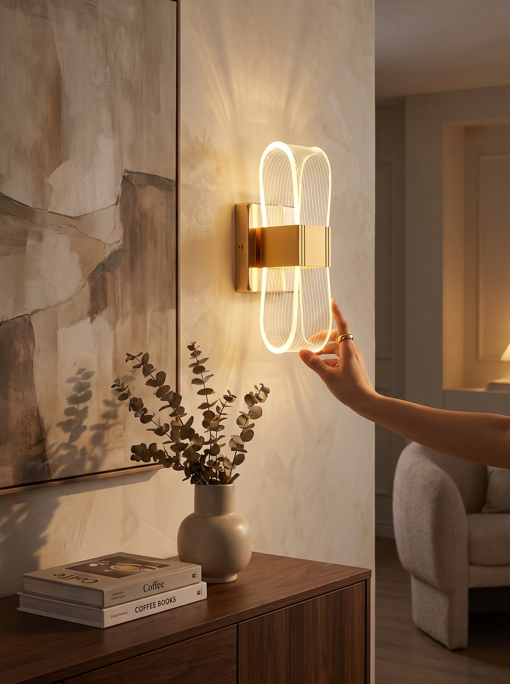 Nordic Luxury LED Wall Lamp lifestyle image, Light That Flatters A Wall