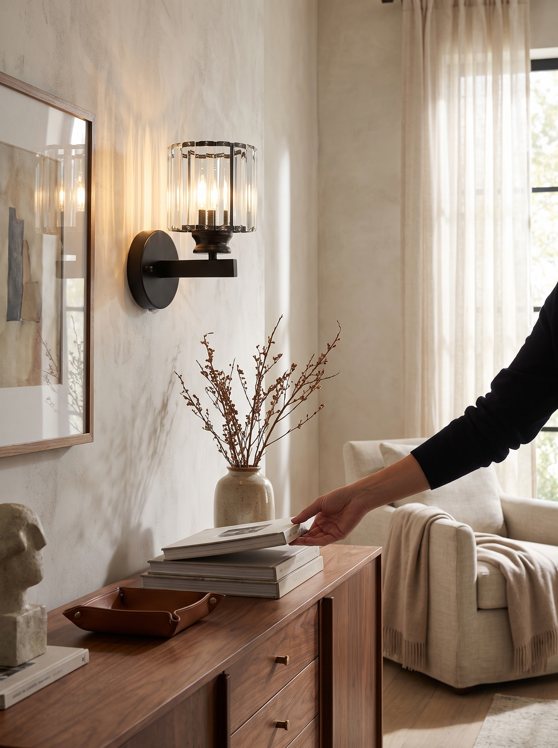 Crystal Wall Light lifestyle image, Hardware You Never See