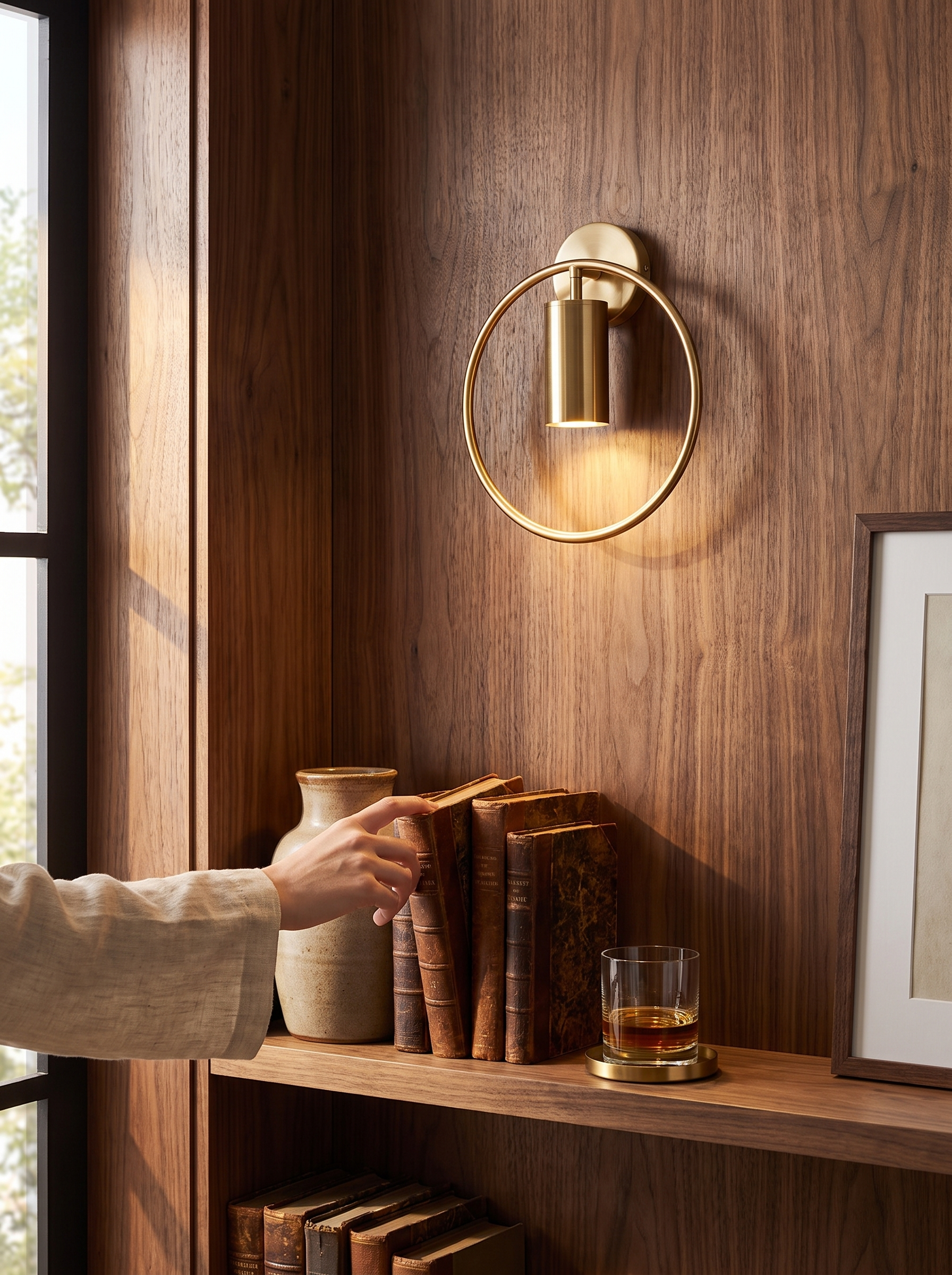 Halo Wall Light lifestyle image, A Ring Not A Bulb