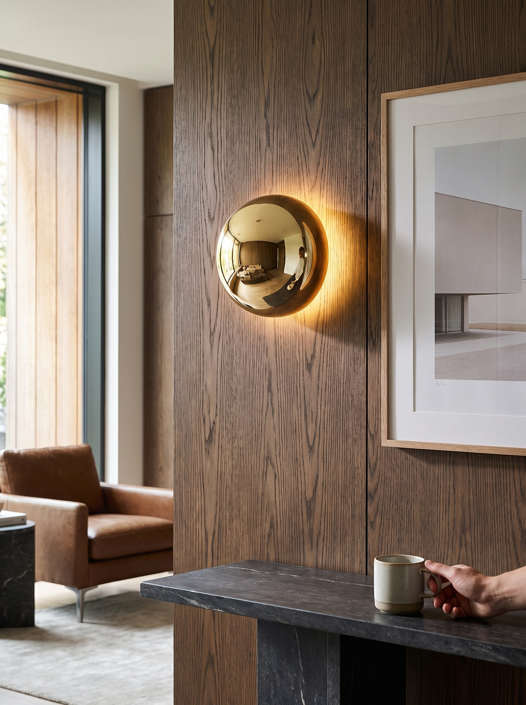 Bauhaus Eclipse Wall Lamp lifestyle image, Geometry That Has To Be Exact