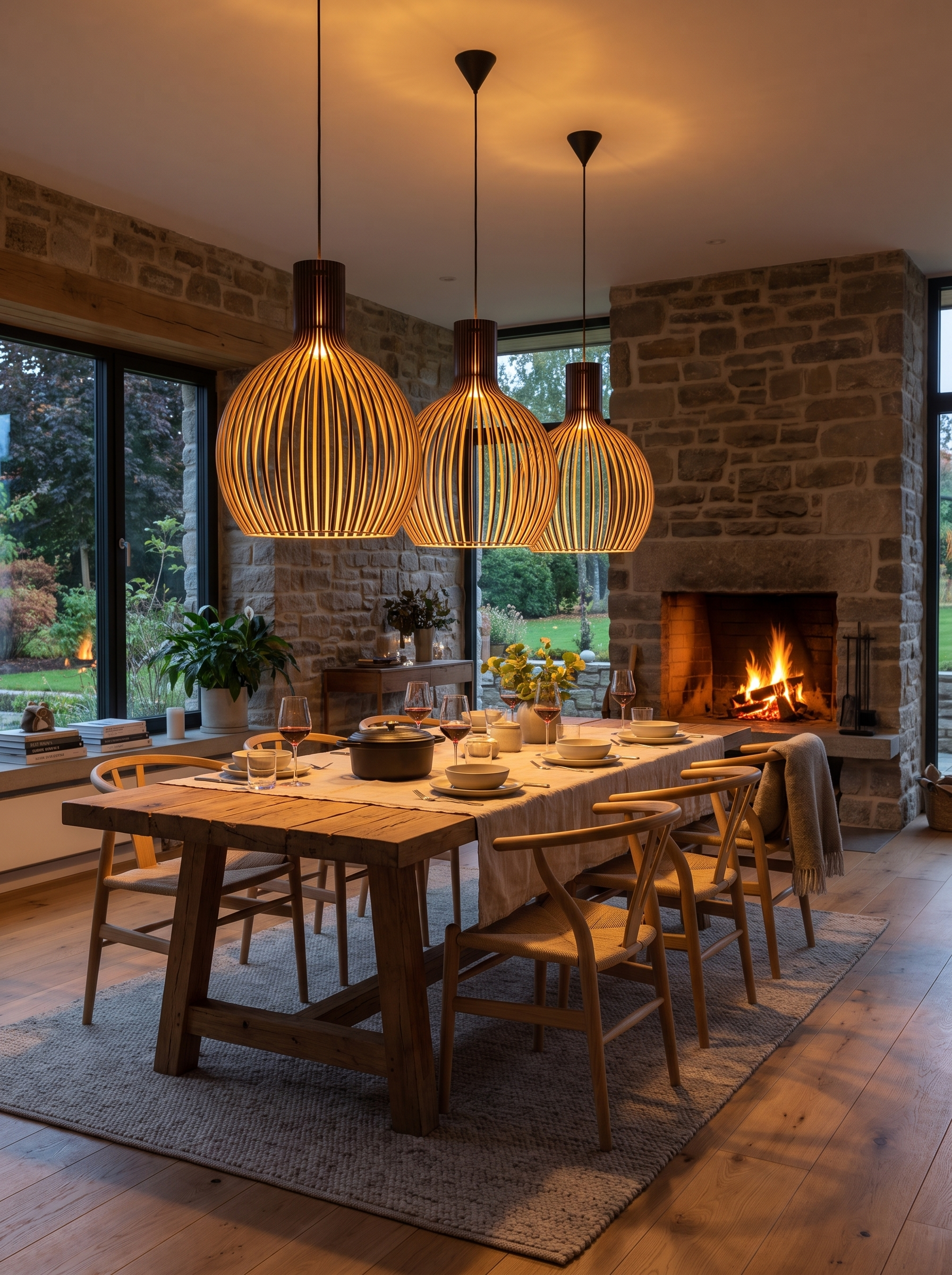 Handcrafted Wooden Pendant Light lifestyle 3