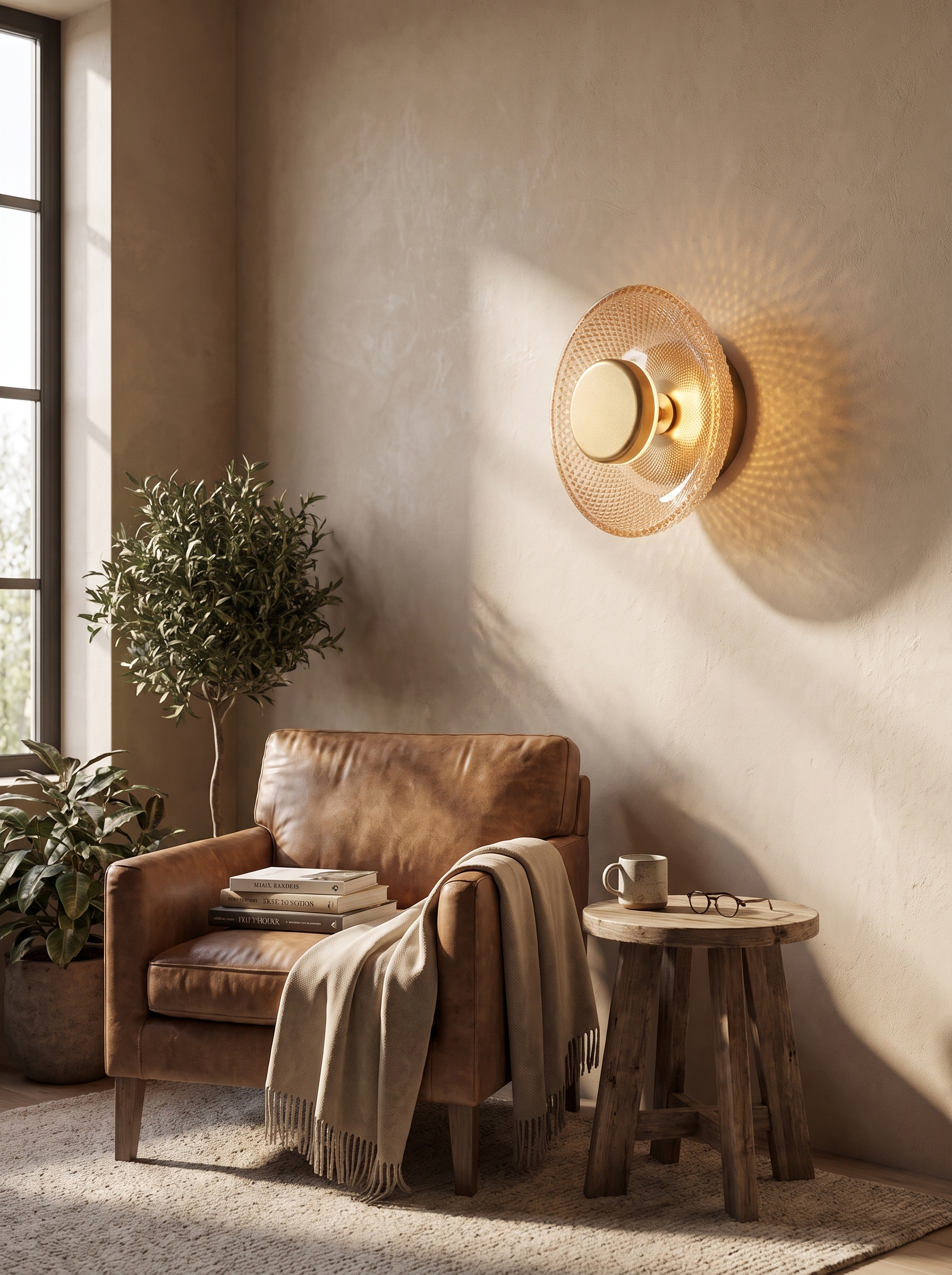 Modern Coloured Glass Wall Lamp lifestyle 1