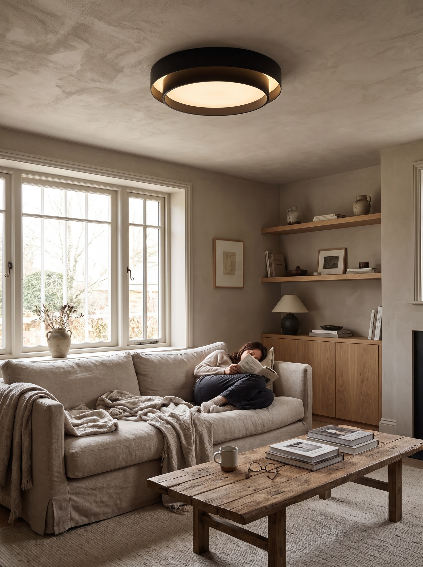Nordic Round LED Ceiling Light lifestyle 3