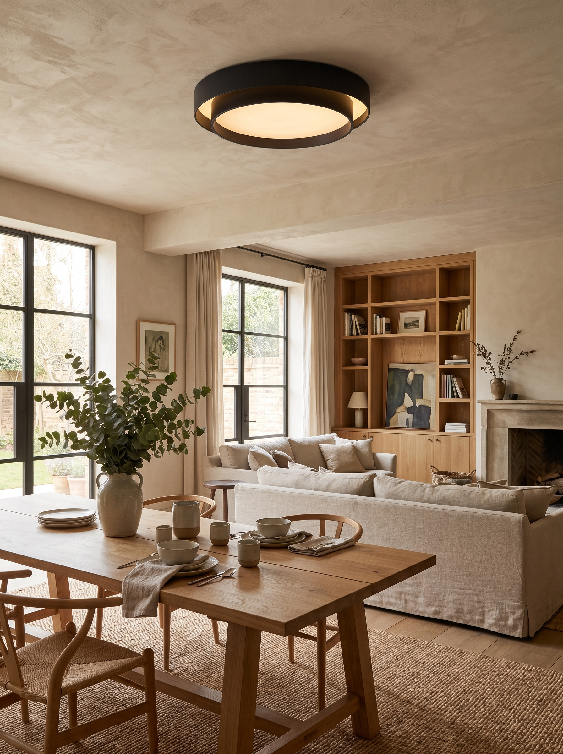 Nordic Round LED Ceiling Light lifestyle 1