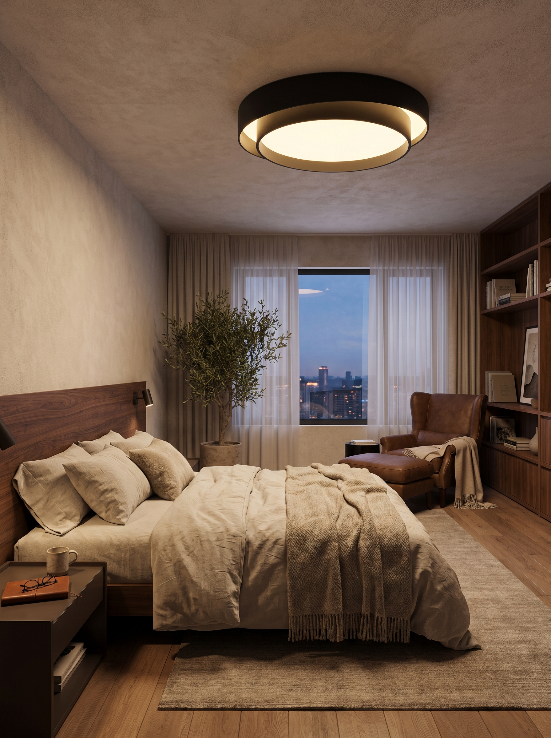 Nordic Round LED Ceiling Light lifestyle 2