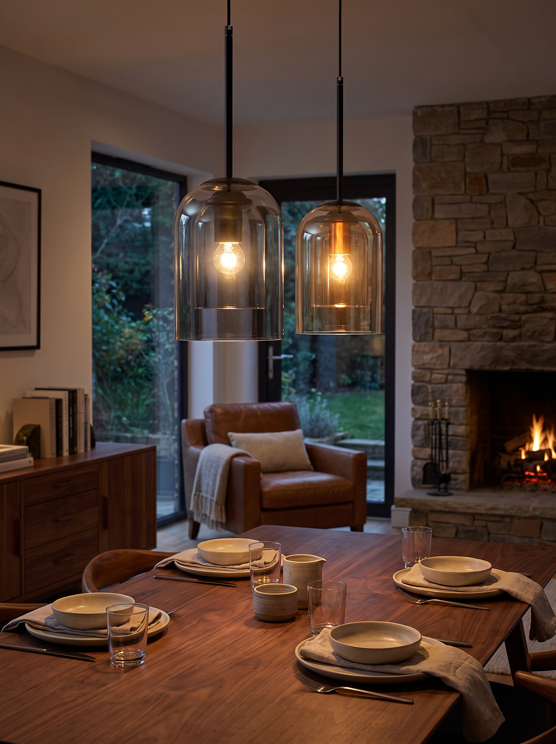 Mica Mid Century Pendant Lamp lifestyle 2