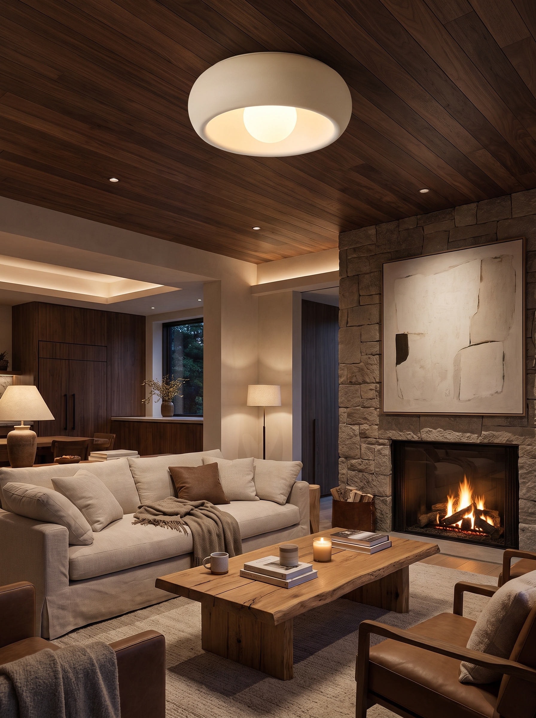 Minimalist Circular Ceiling Lamp lifestyle 2