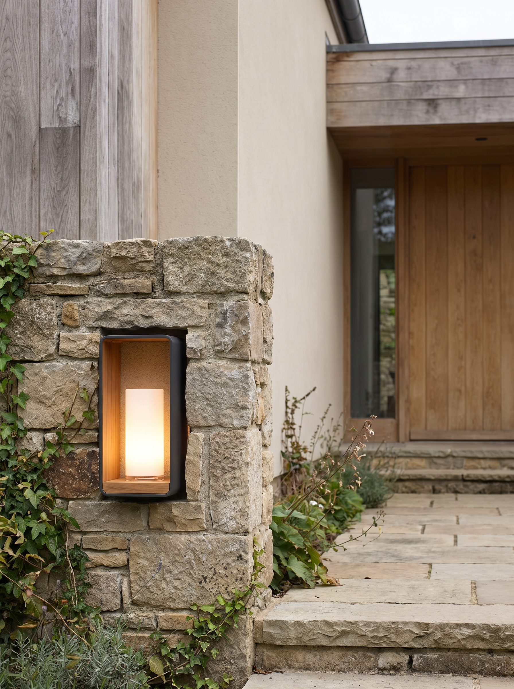 Modern Square Outdoor LED Light lifestyle image 3