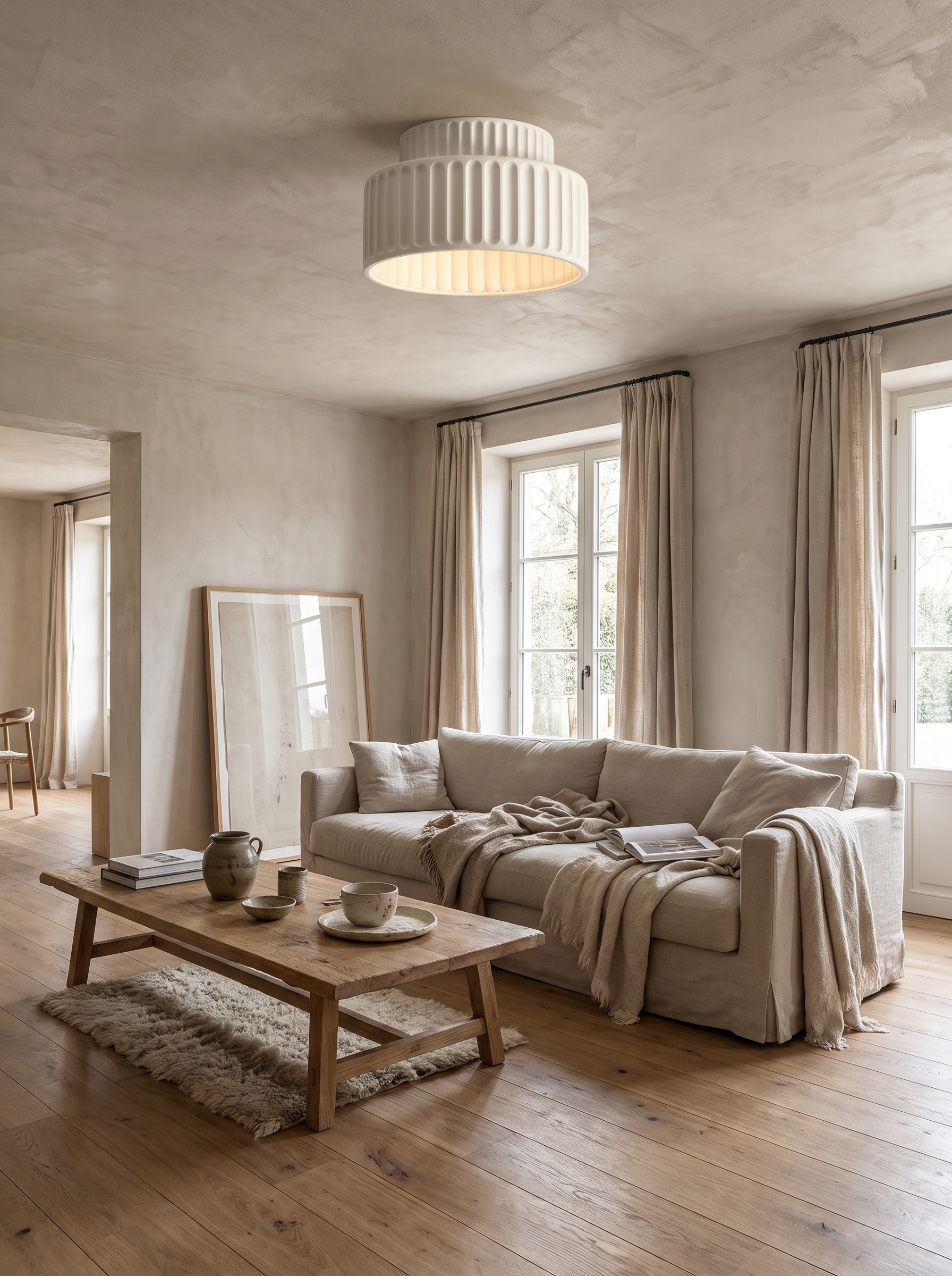 Nordic Ripple Ceiling Light lifestyle image 1