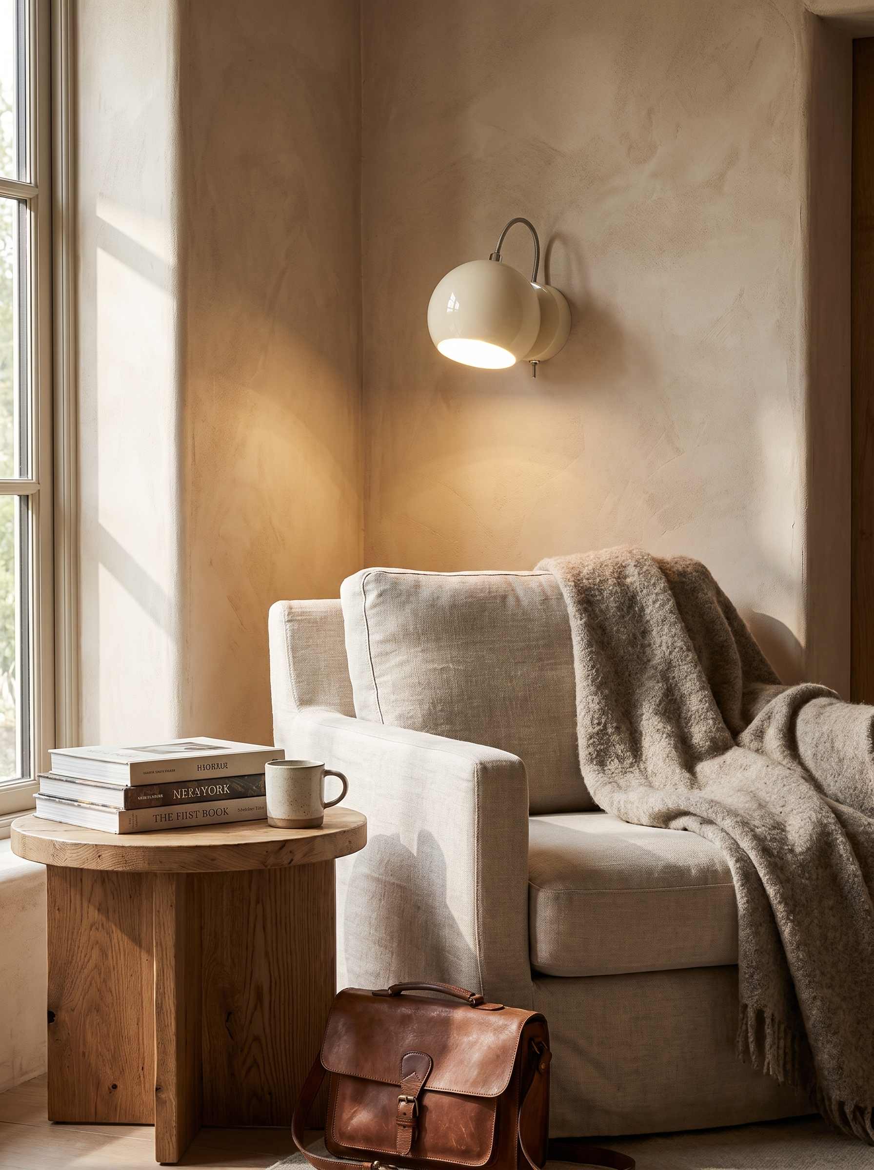 Nordic Cream Wall Lamp lifestyle image 2