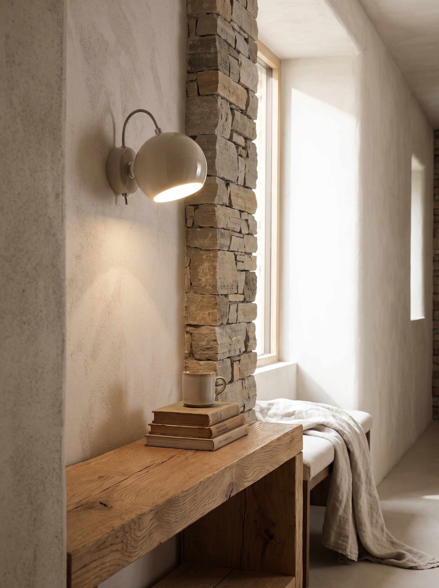 Nordic Cream Wall Lamp lifestyle image 3