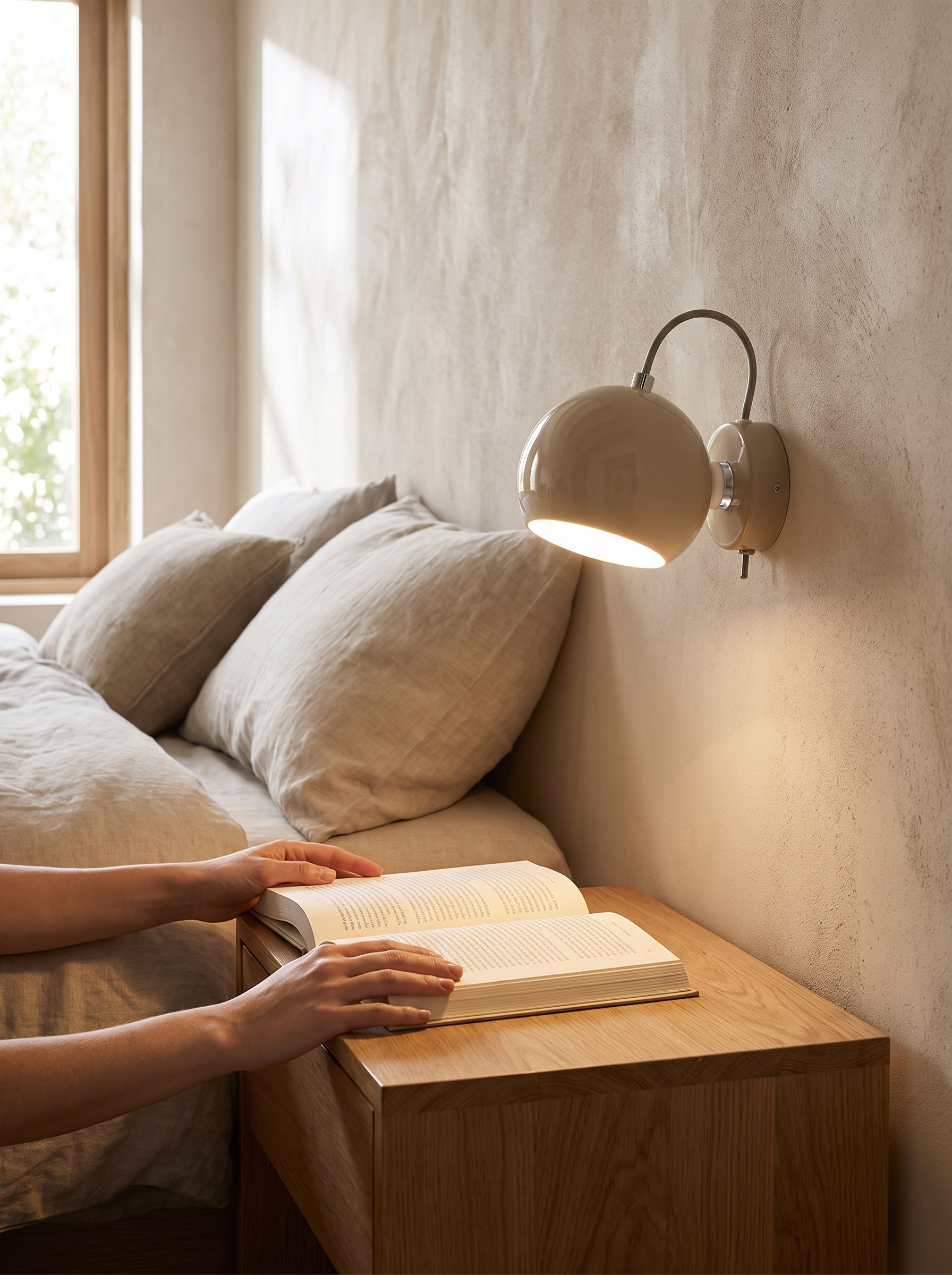 Nordic Cream Wall Lamp lifestyle image 1