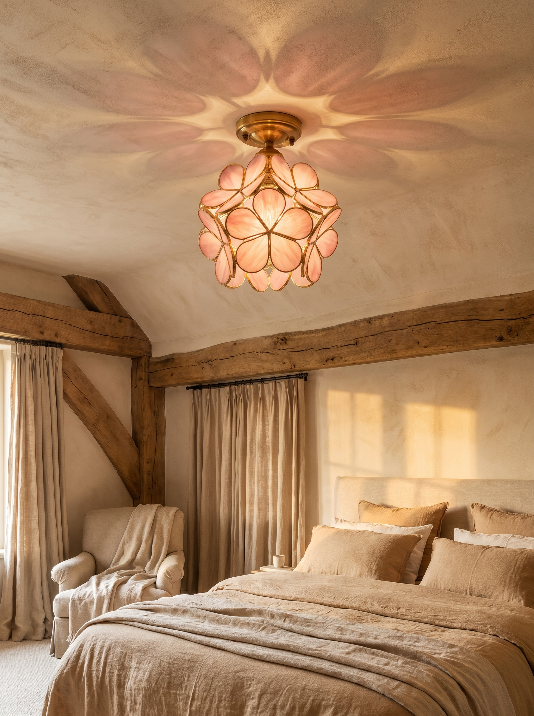 Retro Flower Ceiling Light lifestyle image 1